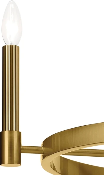 Tolaa Pirinç Eskitme 4'lü Sarkıt Avize - 6