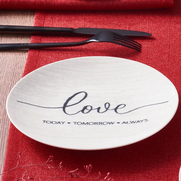 GÜRAL PORSELEN Camelia 4 Parça 25 Cm Servis Tabağı 25342 ürün görseli 1