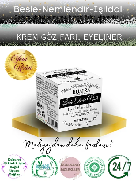 Lash Elixir Noir Eye Shadow/Liner  Multi-Use Tint with Lash &Skin Care - 1