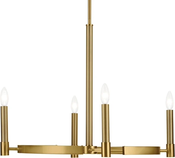 Tolaa Pirinç Eskitme 4'lü Sarkıt Avize - 2