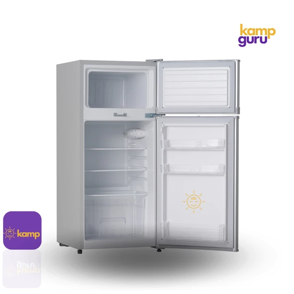 Cool Life 100 Litre Silver-Gri 12 - 24 Volt Buzdolabı - Resim 2