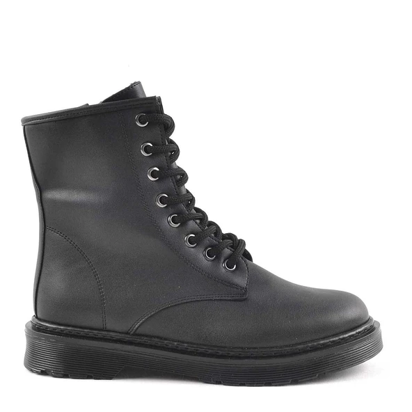 Amelia Mat Siyah Kadın Postal Bot - Resim 2