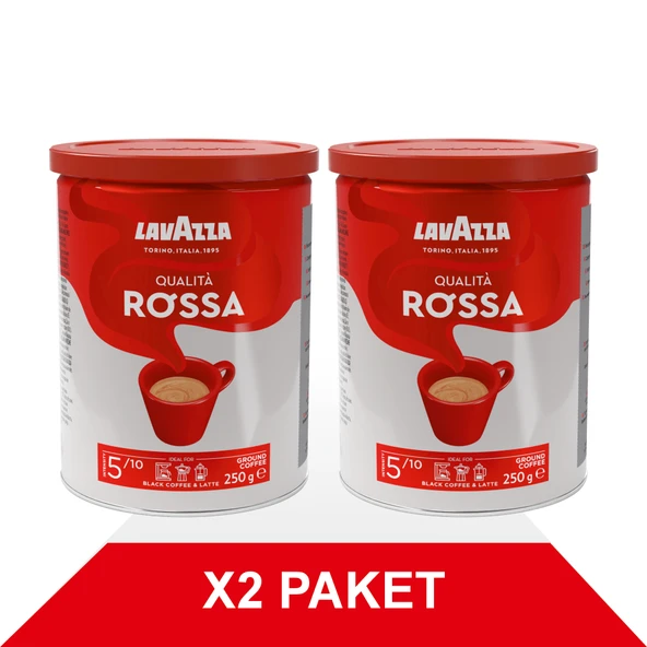 Qualità Rossa Filtre Kahve Teneke Kutu (250gr) x2