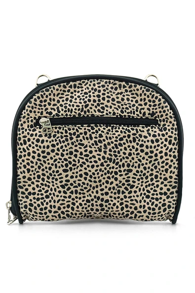 Krem Siyah Benekli Çift Ebat Portatif Alışveriş Çantası - Resim 2