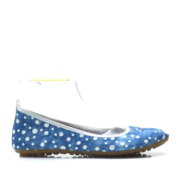 Mavi Beyaz Katlanabilir Kadın Babet - Resim 2