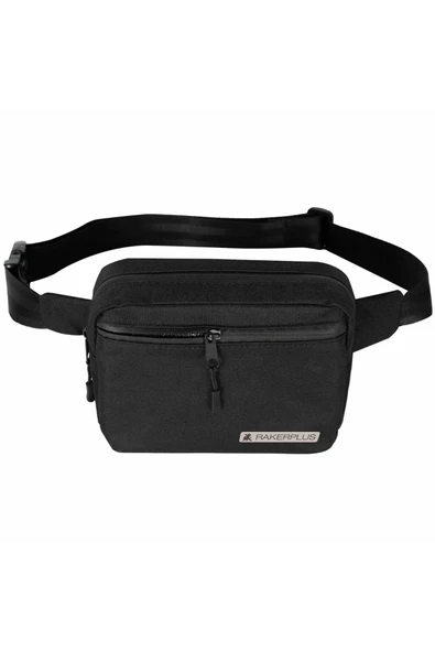 Rakerplus Siyah Unisex Minimal 21x15x5 cm Bel ve Göğüs Çantası - Resim 9