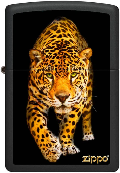 Zippo Jaguar Dizayn Black Matte Çakmak ürün görseli 1