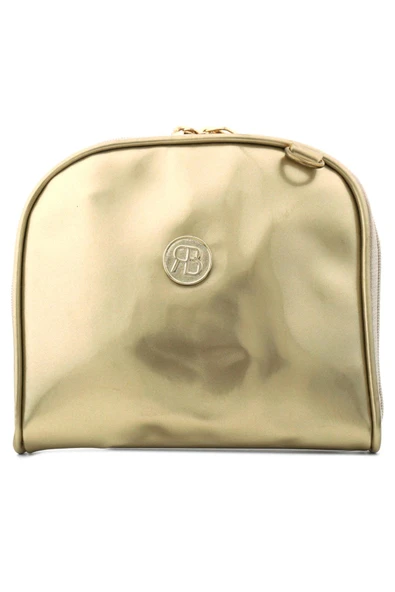 Altın Renkli Çift Ebat Portatif Alışveriş Çantası ürün görseli