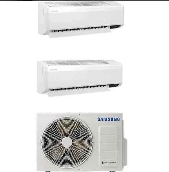 Samsung Wind Free Multi 1+2 Sistem (AJ080TXJ4KH/EA) 18+24 Btu 8 Kw Dış Ünite - 1