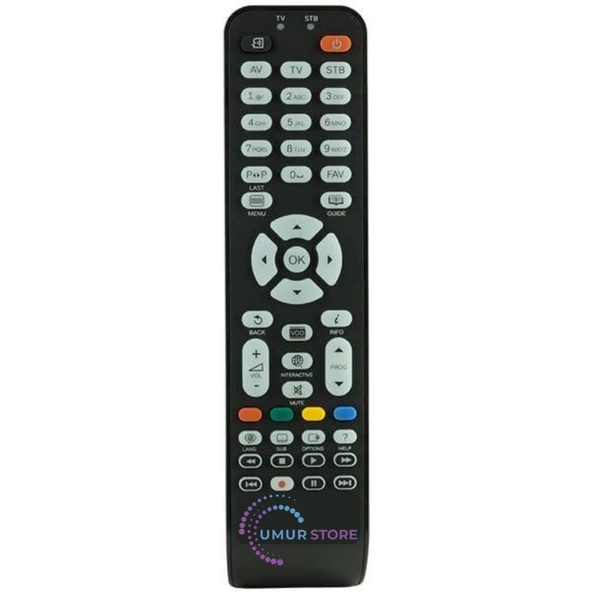 Airtes IP TV Box Uydu Alıcı Kumandası ürün görseli