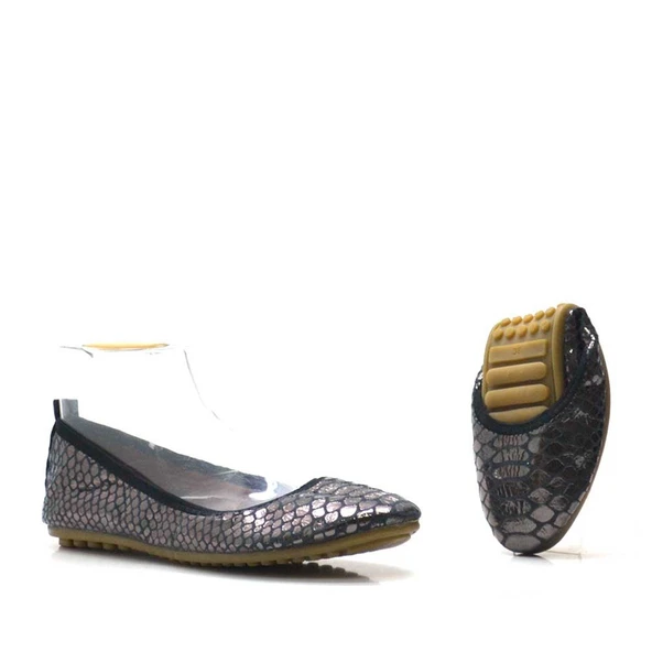 Bakır Baskı Desenli Katlanabilir Kadın Babet ürün görseli