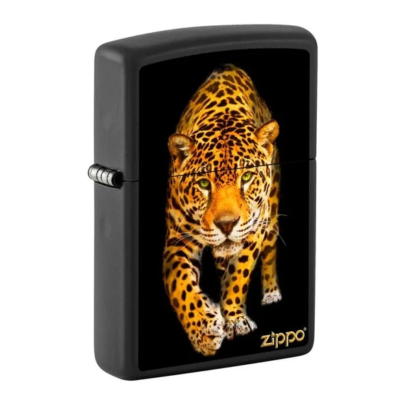 Zippo Jaguar Dizayn Black Matte Çakmak - Resim 2