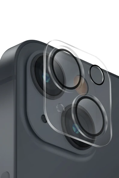 İphone 14 / 14 Plus Lens Koruyucu Optix Clear Serisi Şeffaf Kristal Berraklık - 1