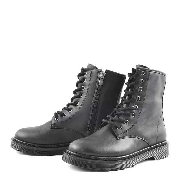 Amelia Mat Siyah Kadın Postal Bot - Resim 3