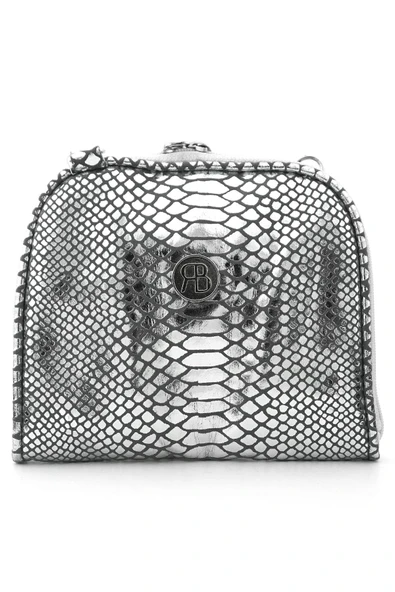 Gümüş Parlak Çift Ebat Portatif Alışveriş Çantası ürün görseli