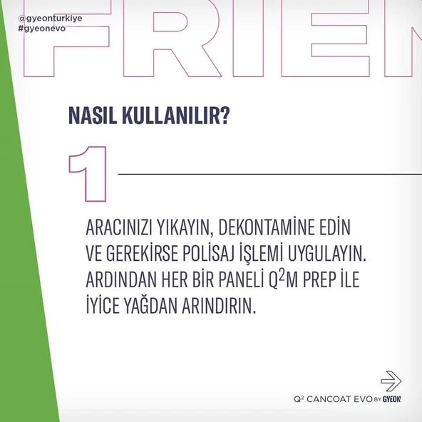 GYEON Q² CanCoat EVO Hidrofobik Nano Seramik Kaplama Seti - 200 ml - 9H Oto Boya Koruma-Su İtici - 7