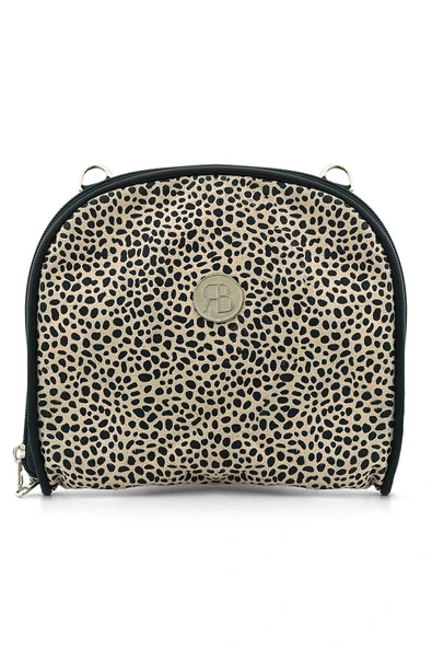 Krem Siyah Benekli Çift Ebat Portatif Alışveriş Çantası ürün görseli