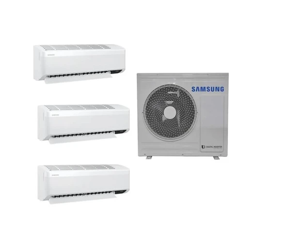 Samsung Wind Free AJ068TXJ3KH/EA 12+12+12 Iç 6,8 Kw Dış Ünite A 12000 BTU 1+3 Multi Inverter Duvar Tipi Klima ürün görseli