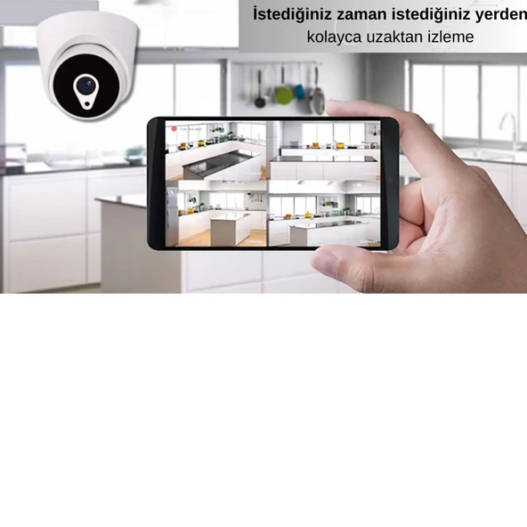 8 KAMERALI İÇ MEKAN GÜVENLİK SETİ 2 TB HDD DAHİL - 822D - Resim 9