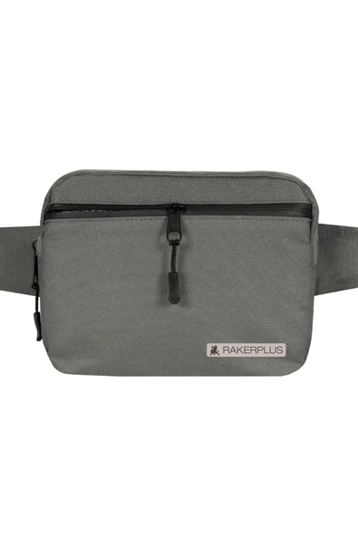 Rakerplus Gri Unisex Minimal 21x15x5 cm Bel ve Göğüs Çantası - Resim 2