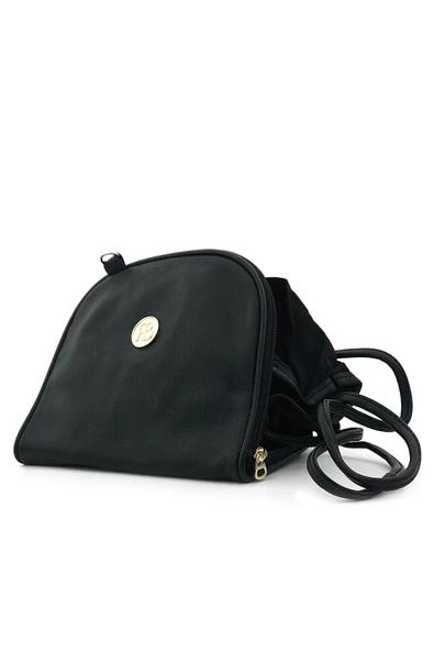 Siyah Çift Ebat Portatif Alışveriş Çantası - Resim 3