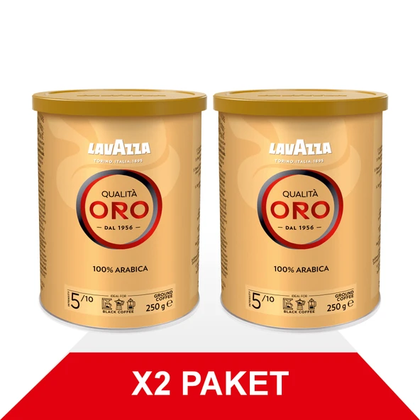 Qualità Oro Filtre Kahve Teneke Kutu (250gr) x2