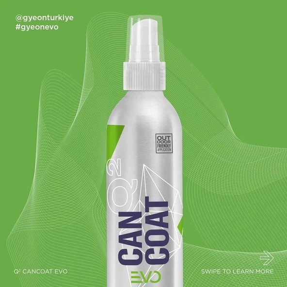 GYEON Q² CanCoat EVO Hidrofobik Nano Seramik Kaplama Seti - 200 ml - 9H Oto Boya Koruma-Su İtici - 3