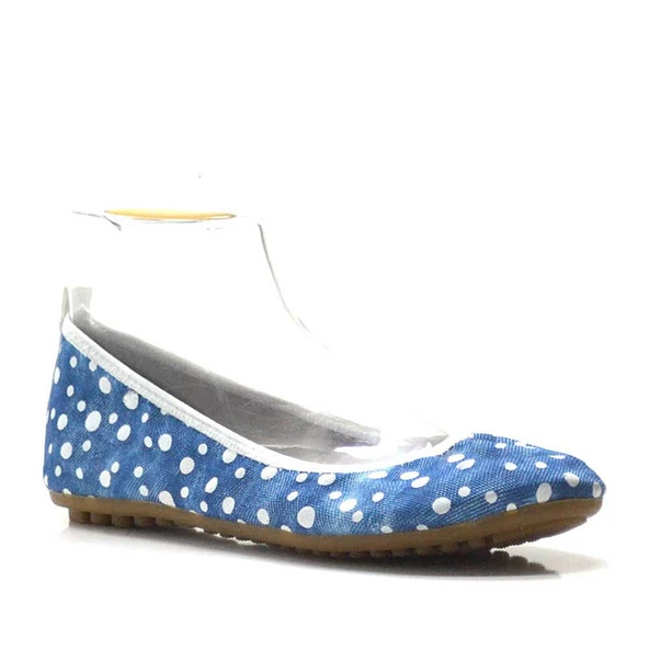 Mavi Beyaz Katlanabilir Kadın Babet ürün görseli