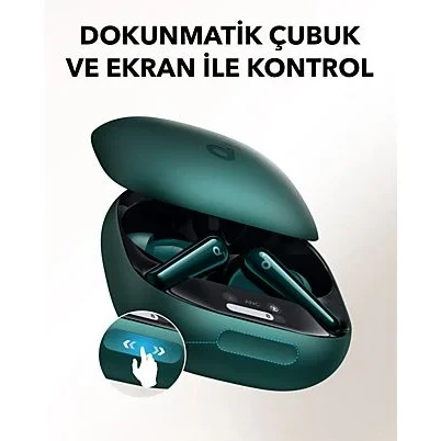 Anker SoundCore Liberty 4 Pro ANC TWS Yeşil Kulak İçi Bluetooth Kulaklık - 3