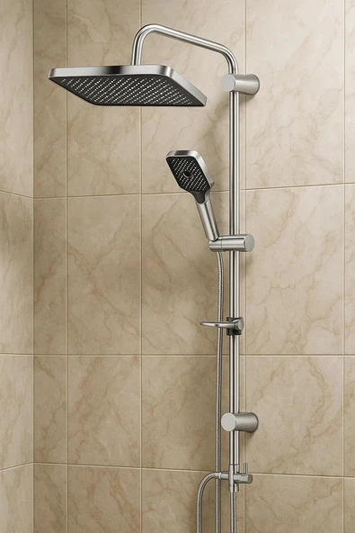 Armoni Tepe Yağmurlama Duş Sistemi Robotu 304 Paslanmaz Kalite - Resim 2