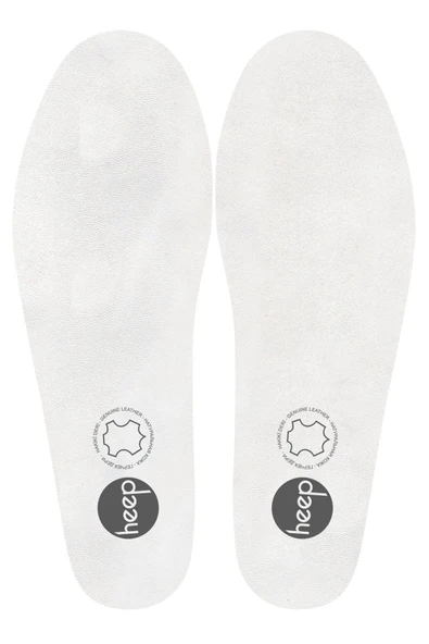 Heep Hakiki Deri Ve Anatomik Beyaz 35-45 Numara Ayakkabı İç Tabanlığı - 2