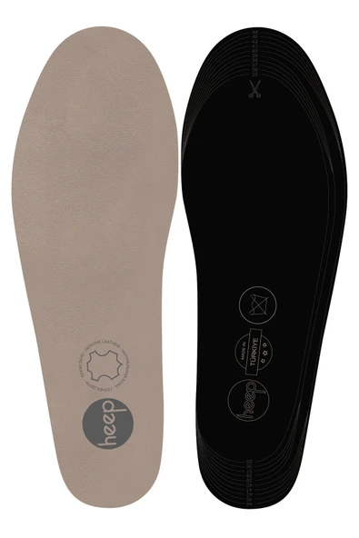 Heep Hakiki Deri Ve Anatomik Bej 35-45 Numara Ayakkabı İç Tabanlığı