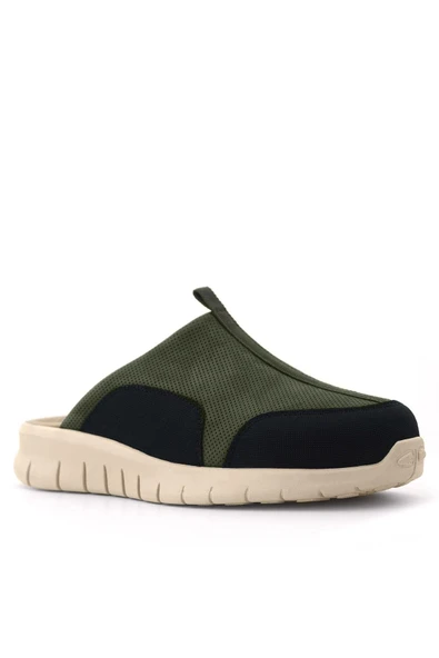 Heep Medikal Hakiki Deri Haki Siyah Krem Tabanlı Comfort Spor Terlik - Resim 2