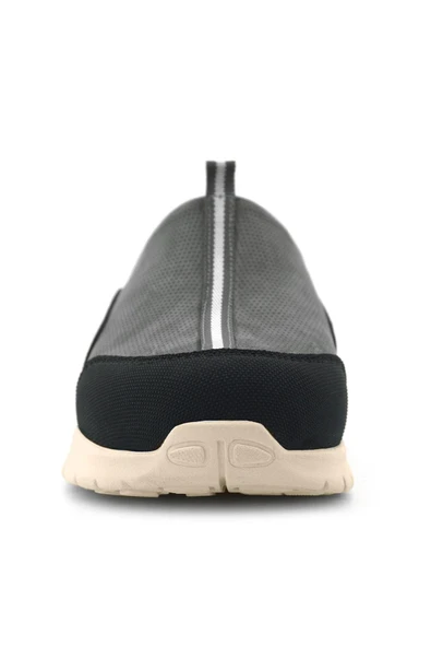 Heep Medikal Hakiki Deri Gri Siyah Krem Tabanlı Comfort Spor Terlik - Resim 4