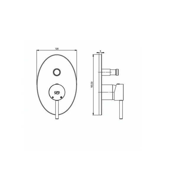 Gpd Espina Ankastre Batarya Sıva Üstü Grubu Krom SUG70 - 2