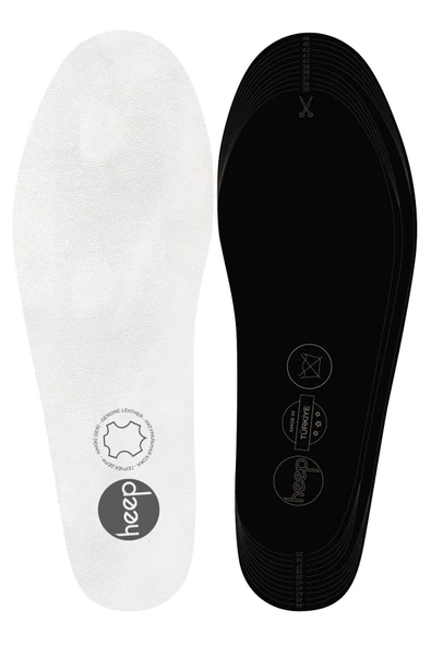 Heep Hakiki Deri Ve Anatomik Beyaz 35-45 Numara Ayakkabı İç Tabanlığı