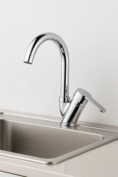 Lavabo Bataryası 40 Lık 5 Yıl Garantili Mix Delta Eviye Lavabo Bataryası Çift Su Girişlidir ürün görseli