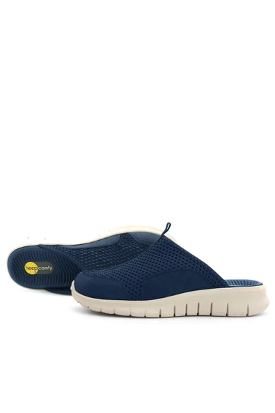 Heep Medikal Lacivert Krem Tabanlı Comfort Spor Terlik - Resim 9