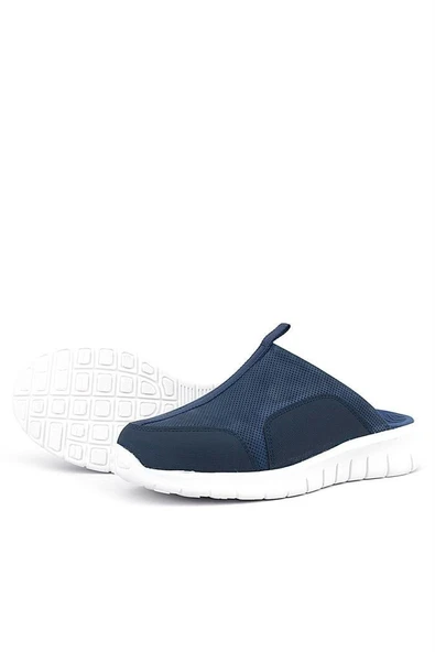 Medikal Hakiki Deri Koyu Lacivert Comfort Spor Terlik - 6