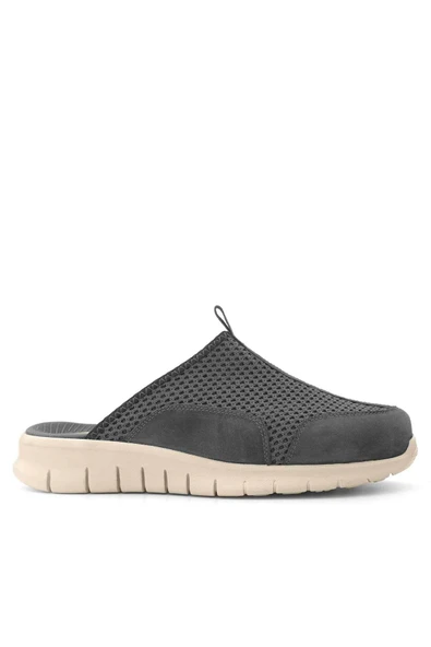 Heep Medikal Koyu Gri Krem Tabanlı Comfort Spor Terlik - Resim 3