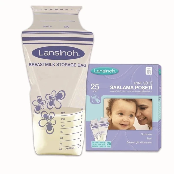 CEYLAN ADAM     Anne Sütü Saklama Poşeti 25 Adet