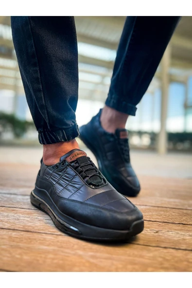 CH179 Siyah Erkek Spor Ayakkabı - Resim 4