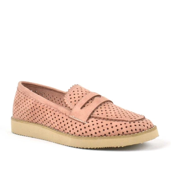 Ekstra Hafif Pembe Kadın Makosen Ayakkabı ürün görseli