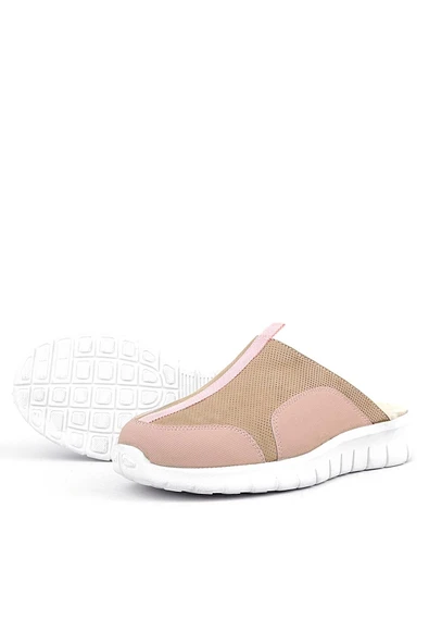 Medikal Hakiki Deri Pudra Comfort Spor Terlik - Resim 6