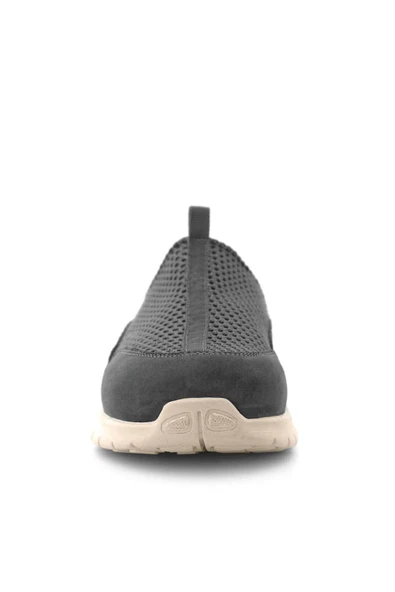 Heep Medikal Koyu Gri Krem Tabanlı Comfort Spor Terlik - Resim 4