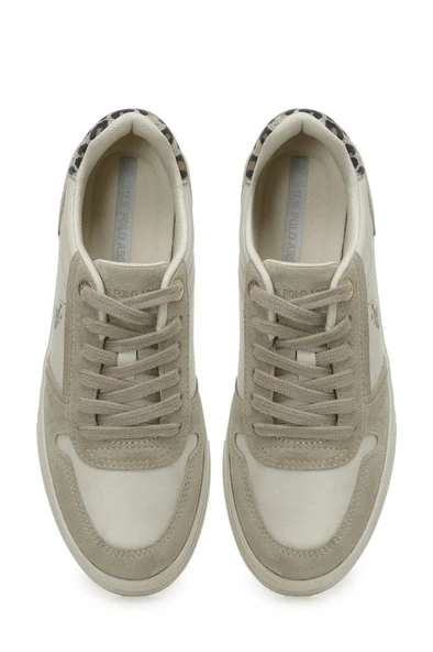 U.S.POLO ASSN PETRA 5PR BEJ HAKİKİ DERİ CASUAL ANATOMİK SPOR AYAKKABISI - Resim 6