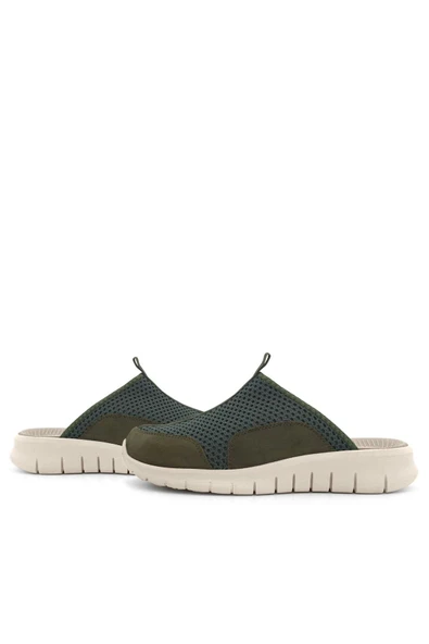 Heep Medikal Haki Yeşil Krem Tabanlı Comfort Spor Terlik - Resim 8