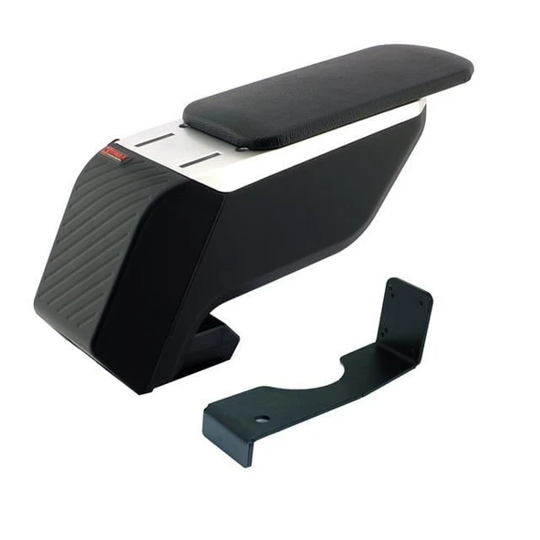 Fiat Albea 2012 Premium HQ Lüks Delmesiz Çelik Ayaklı Gri-Siyah Kolçak ürün görseli 1