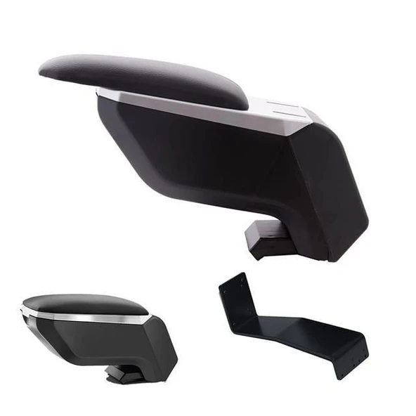 Dacia Logan MCV 2017 Delmesiz Çelik Ayaklı Gri-Siyah Kolçak Kol Dayama ürün görseli