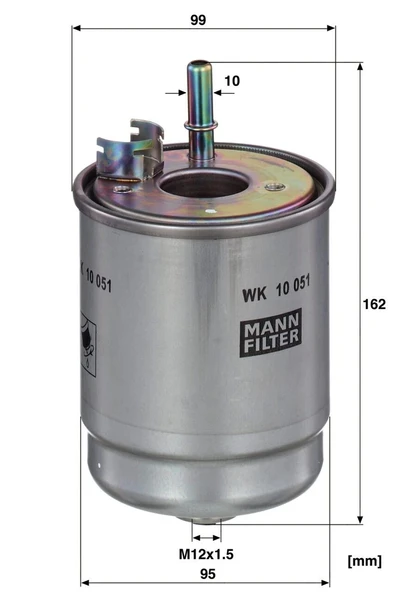 WK 10 051 - Yakıt Filtresi -  MANN FILTER - Resim 2